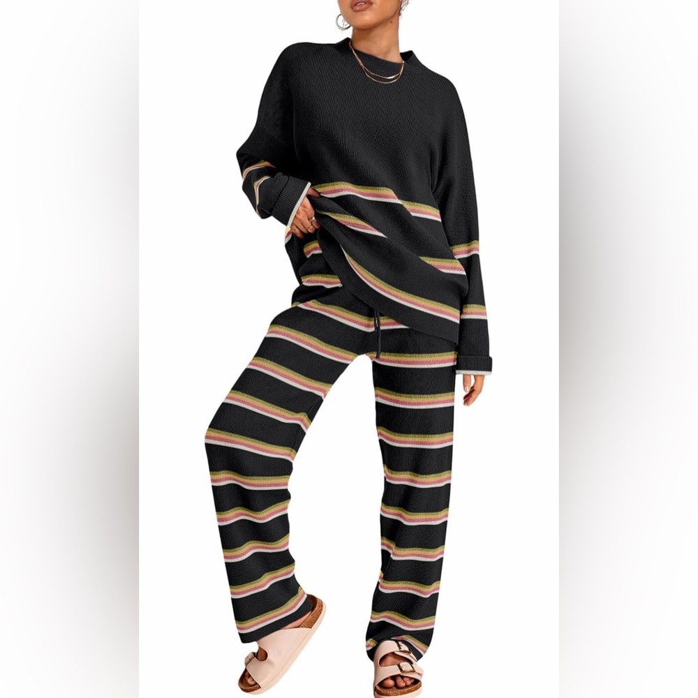 Striped Black Lounge Set FP copy